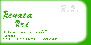 renata uri business card